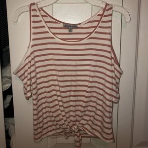 Charlotte Russe Shoulder Cutout Shirt